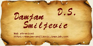 Damjan Smiljević vizit kartica